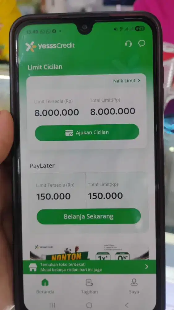 cicilan 0% limit sampai 30jt bebas dp