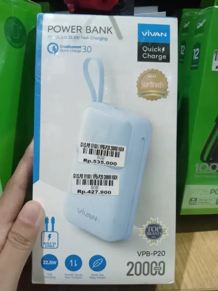 PB VIVAN VPB-20 20000 MAH| ATLANTIS DAHSYAT