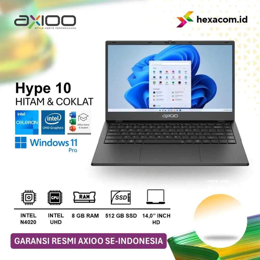 laptop axioo hype 10 8/256