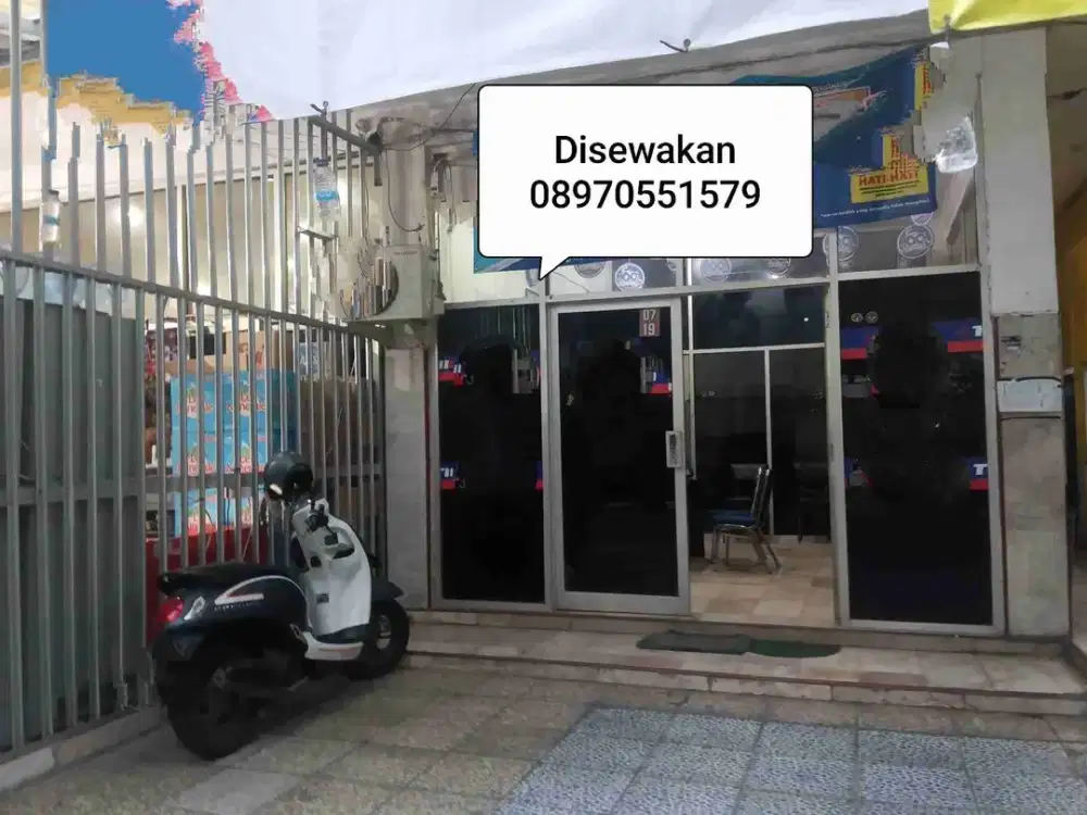 Disewakan kios 1 lantai lebar 4 di krlapa gading jakut