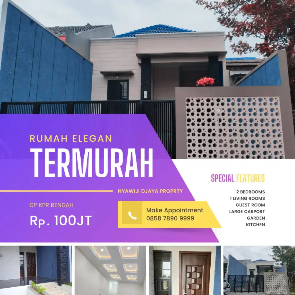 Rumah Dp 100juta siap huni sekitar kampus unnes semarang