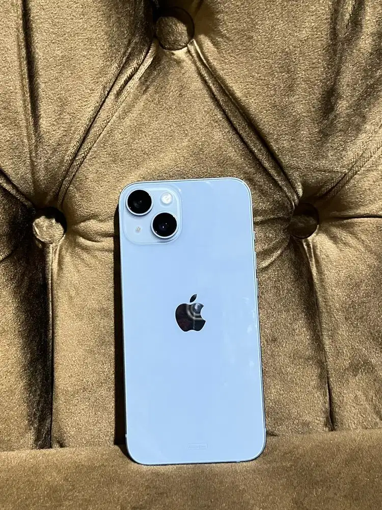 JUAL Iphone 14 (Blue) 128gb Ex ibox garansi on Maret 2027 BH 99%