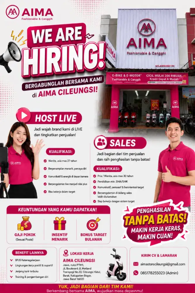LOWONGAN PEKERJAAN SALES TOKO