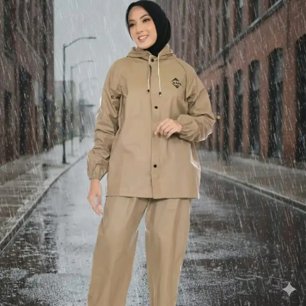 Jas hujan RAINCOAT pria Anti bocor anti rembes bawah PVC 025