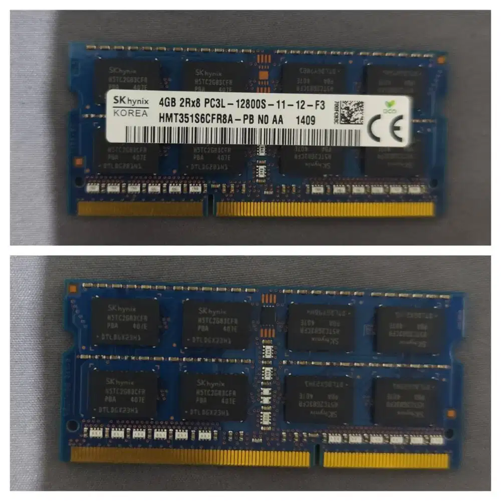 RAM 4GB 2GB DDR3 DDR3L for Laptop