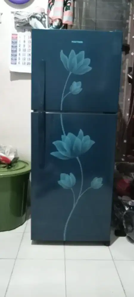 Jual kulkas 2 pintu polytron bagus dingin hrg 1,2jt