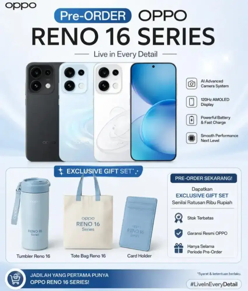 OPPO RENO 16F 5G 8/128
