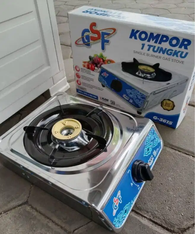 Kompor Gas 1 Tungku Stainless GSF G3615