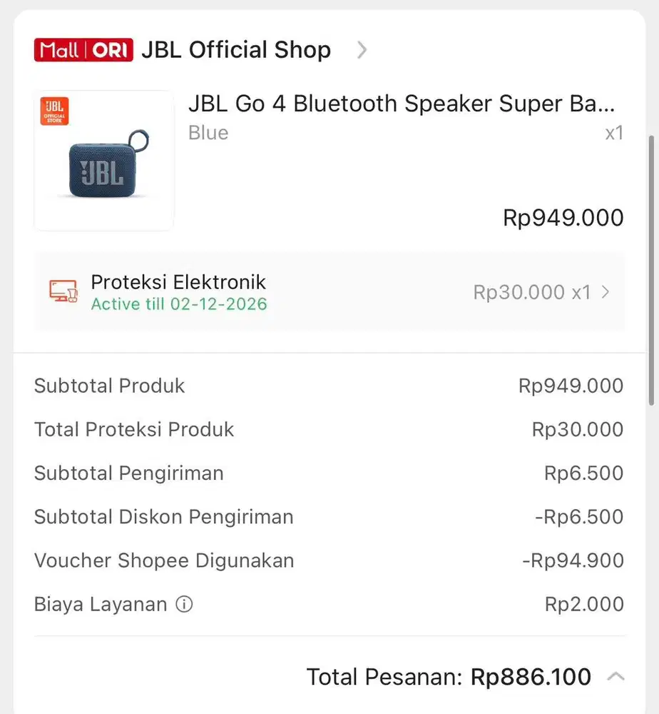 Mulus, like new. Jual cepat JBL GO4