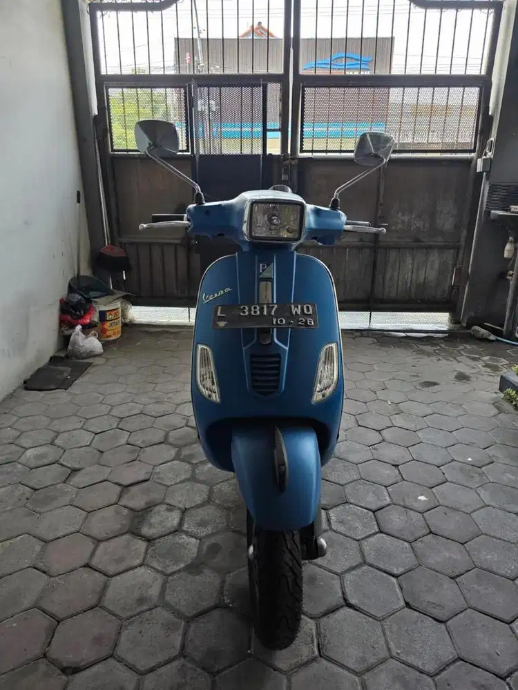 Vespa S 125 3V 2016 Blue Matte | Cat Ori | KM 18 Ribu | Pajak Panjang
