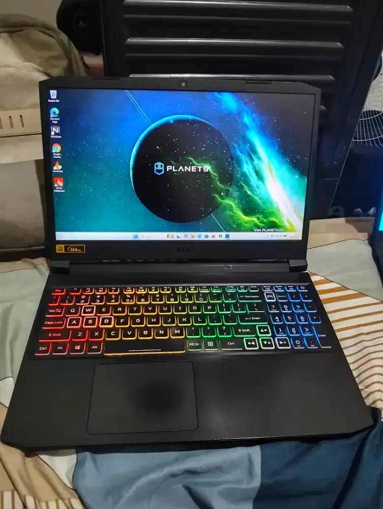 Laptop gaming Acer i7 RTX 3060 siap pakai