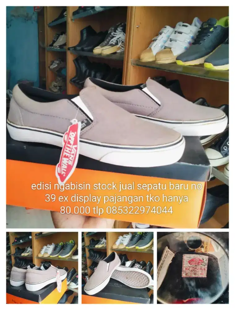 Jual sepatu baru ex display pajangan tko no 39