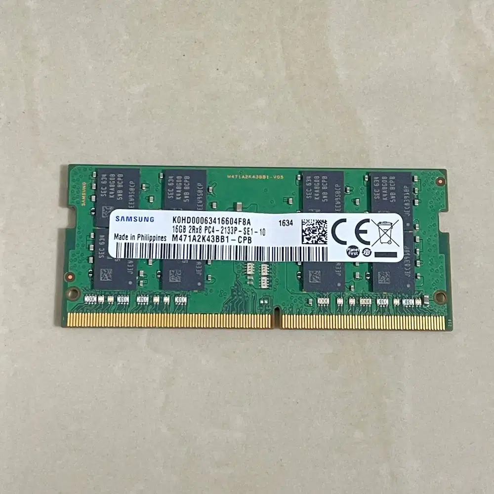 RAM Laptop 16GB DDR4 Sodimm Merk Samsung!