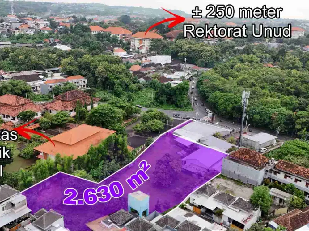 Tanah Komersial Akses Pribadi Sebelah Fakultas Tehnik Unud Jimbaran Bali
