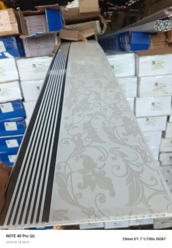 JUAL MATRIAL PLAFON PVC DOF/GLOSI BANYAK MOTIF DAN PILIHAN