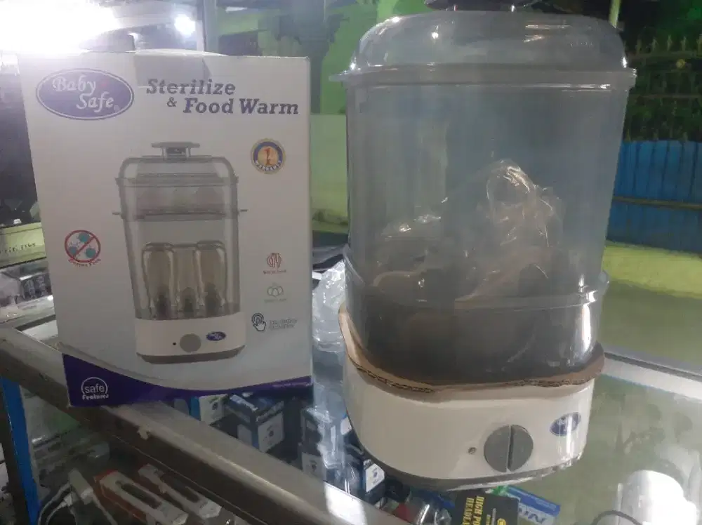 baby safe Sterilize dn Food Warm Penghangat dan Sterilisasi Botol Susu