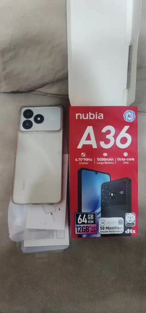 Hp nubia a36 4/64 like new