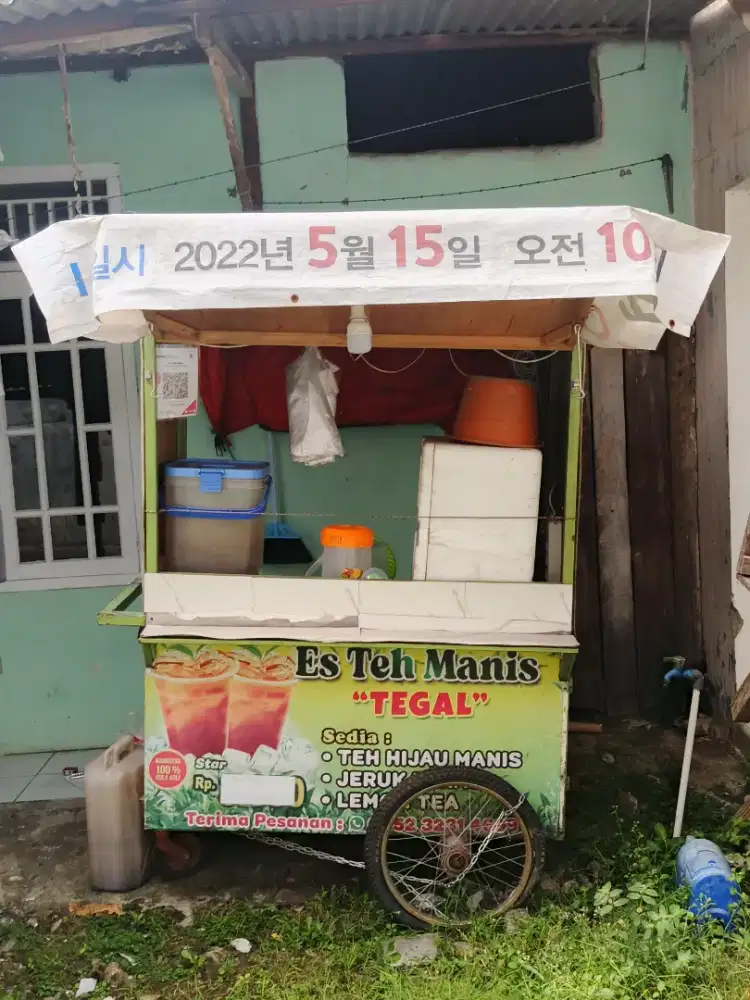 Disewakan gerobak es teh,jeruk peras & kopi
