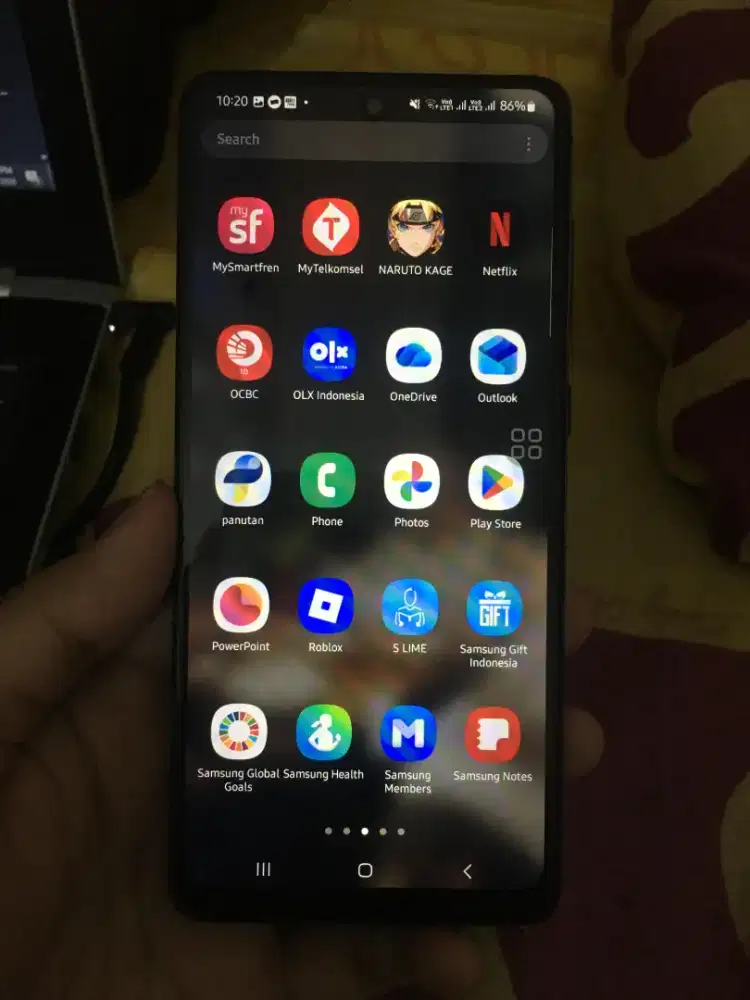 Hp samsung A71 8/128gb white normal lte snapdragon nfc bandung murah