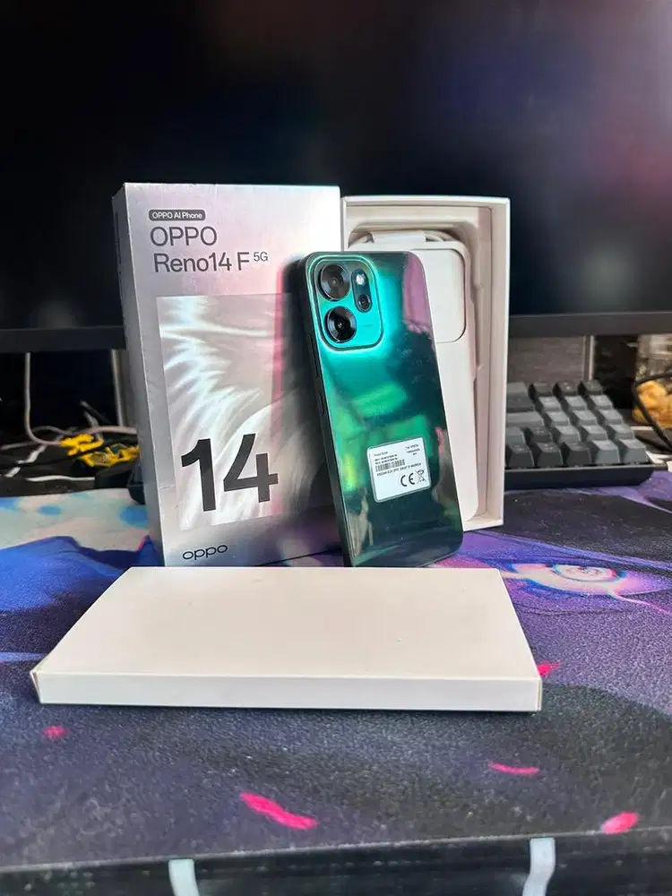 Oppo reno 14f 8/256 gb 5g full set mulus