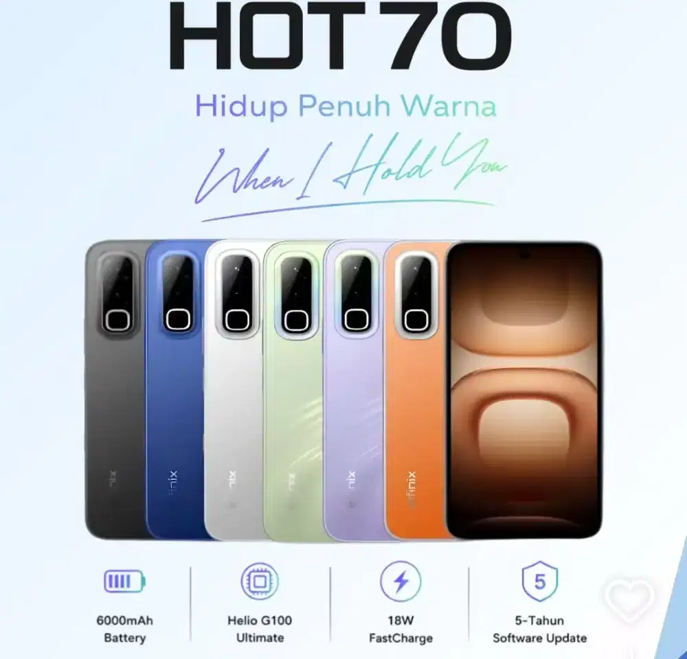INFINIX HOT 70 12/256GB 'ATLANTIS DAHSYAT'