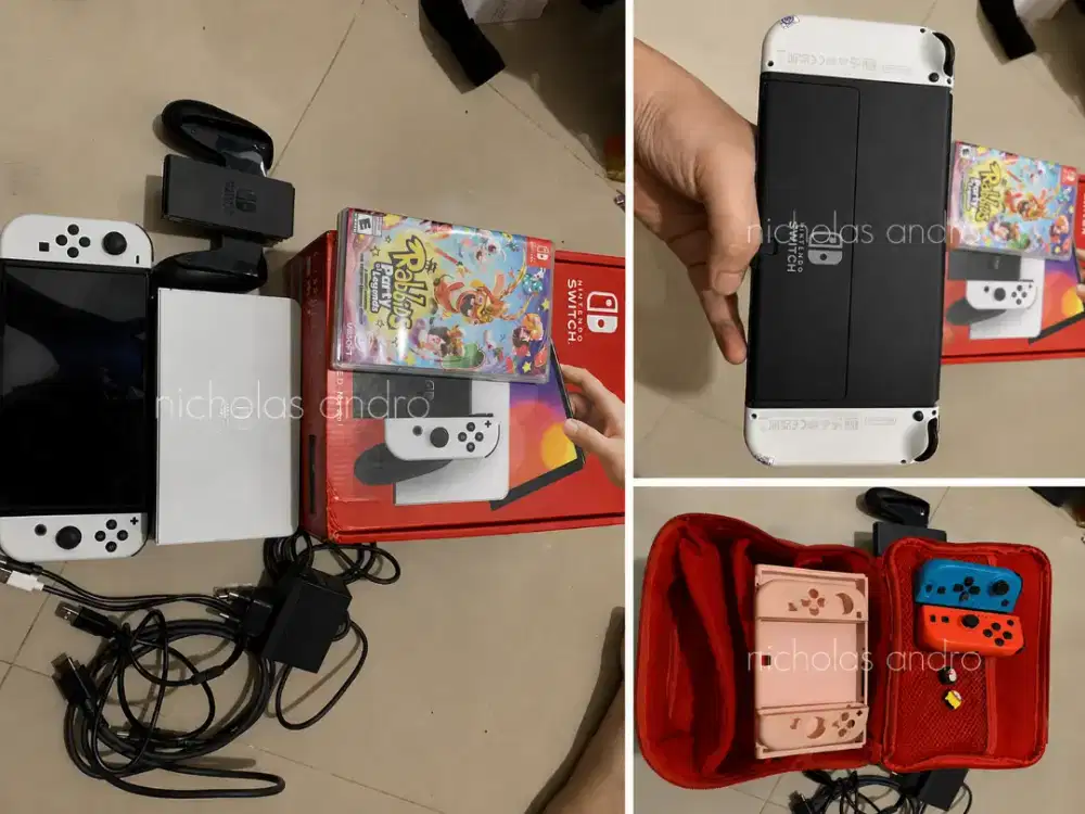 Nintendo switch V2 OLED OFW Singapore white