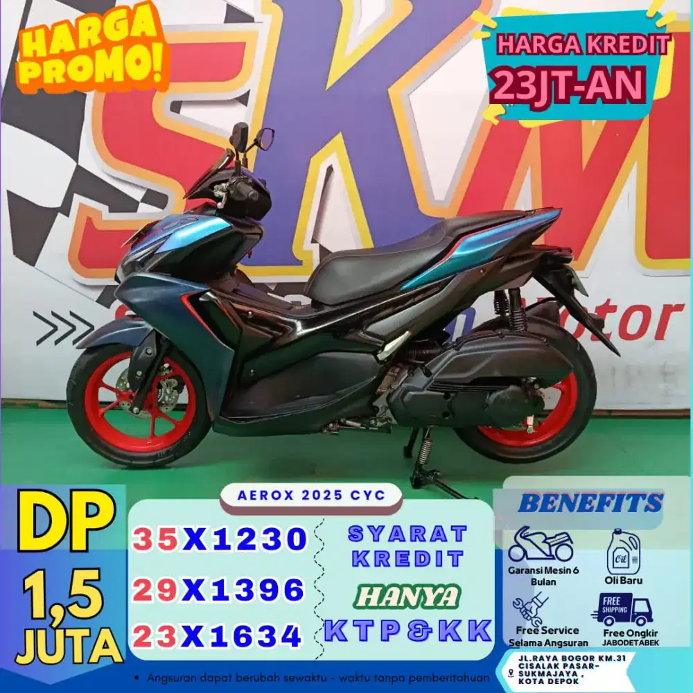 Ready stok Yamaha aerox th 2025 cash/credit