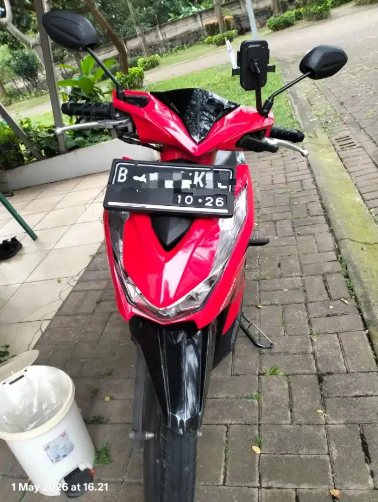 [DIJUAL] Honda Beat 2021 Hitam-Merah – Siap Pakai!