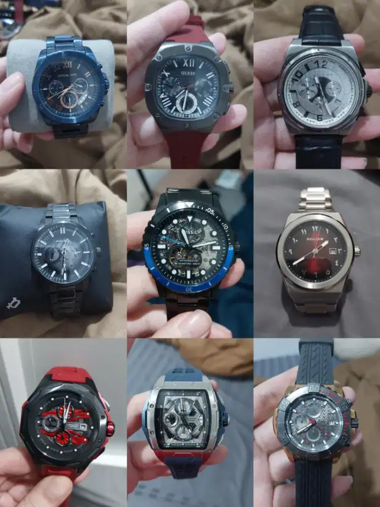 Jam tangan jual borongan 9pcs