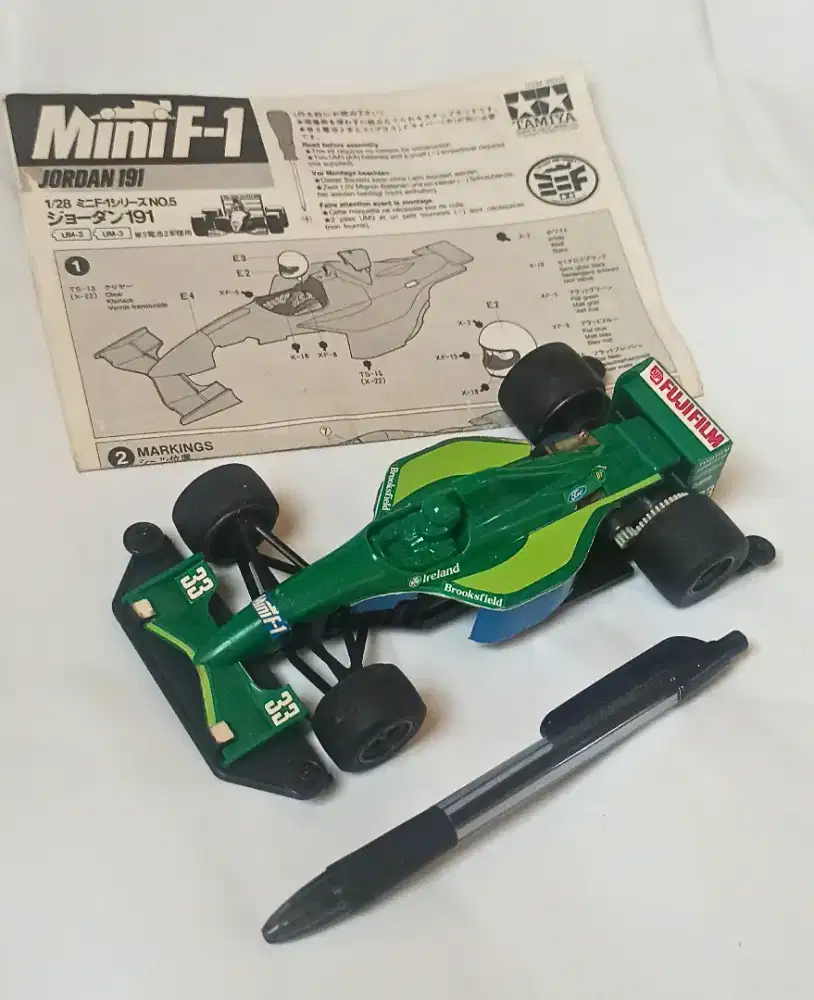 Tamiya Mini F1 Jordan 191 era 90an – Rare Jadul Kolektor (Original)