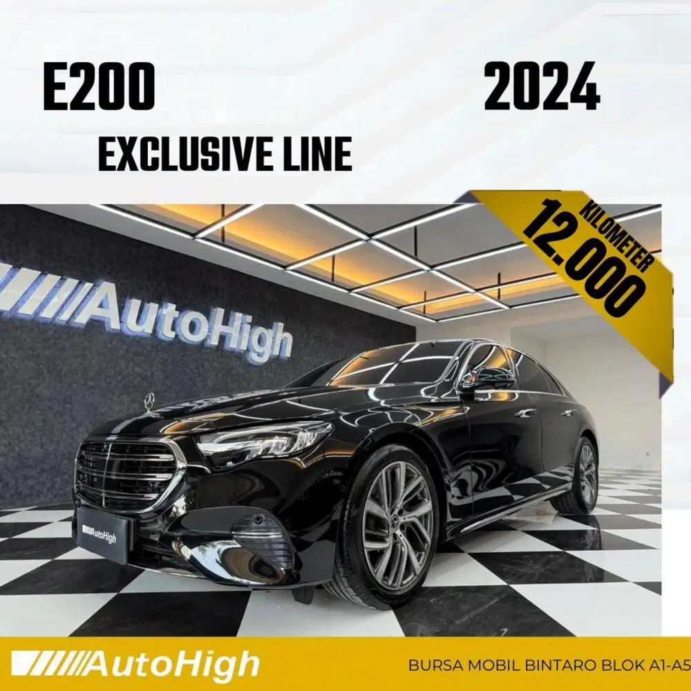 DP10% [Km12.000] E200 Exclusive 2024 Black Reg 2026 #AUTOHIGH
