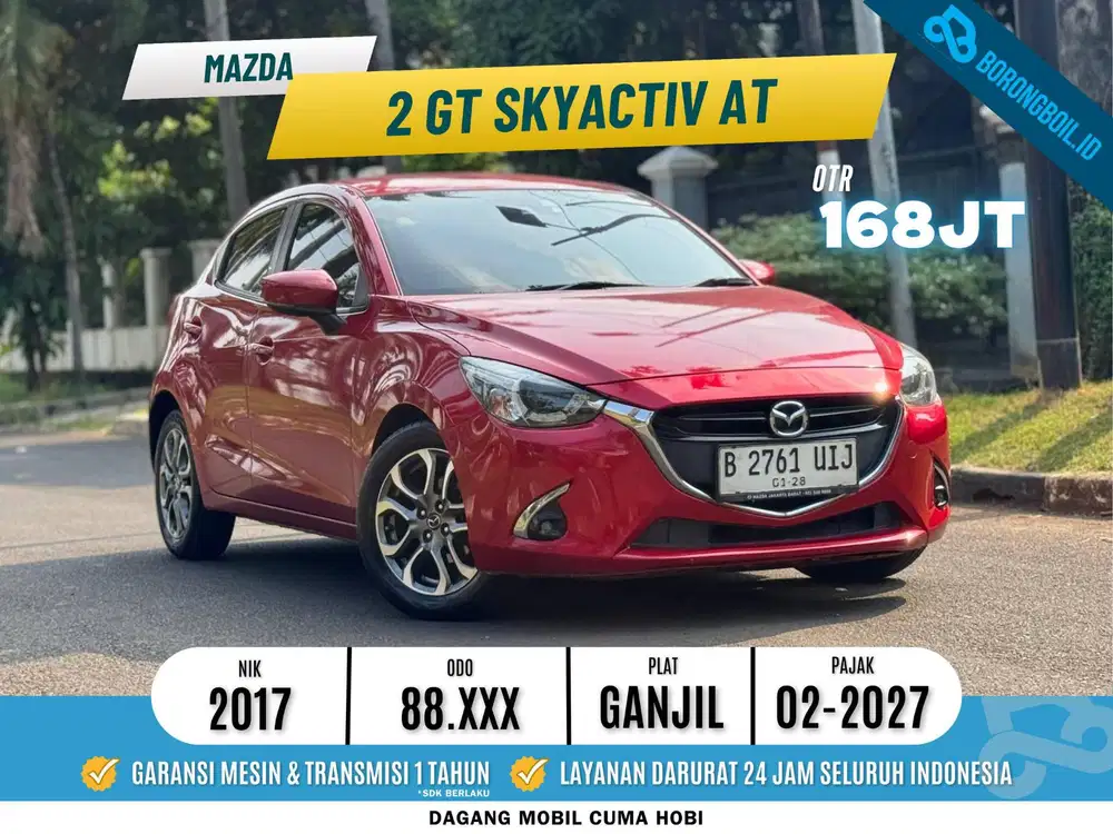 Mazda 2 GT AT 2017 Soul Red Metallic