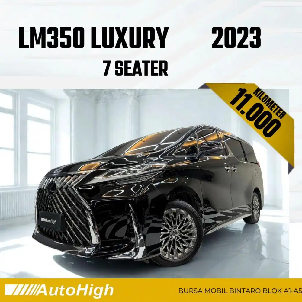 DP10% [Km11.000] LM350 7Seater 2023 Black / LM 350 Reg 2024 #AUTOHIGH