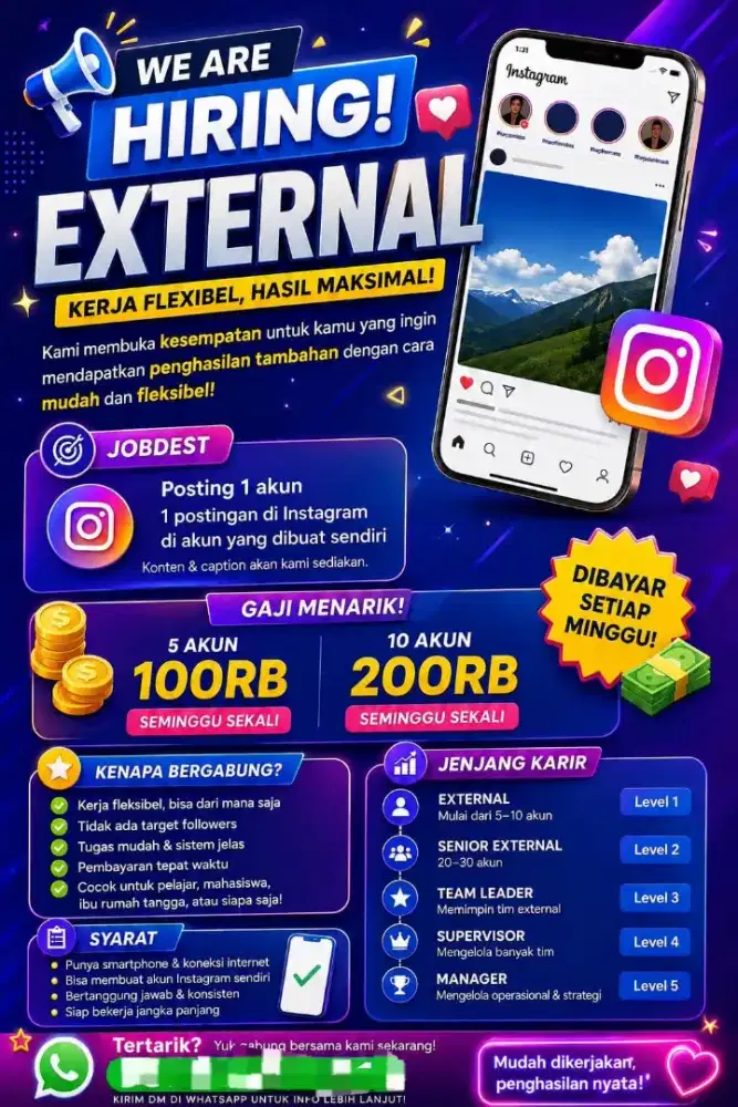 LOKER GAJI MINGGUAN