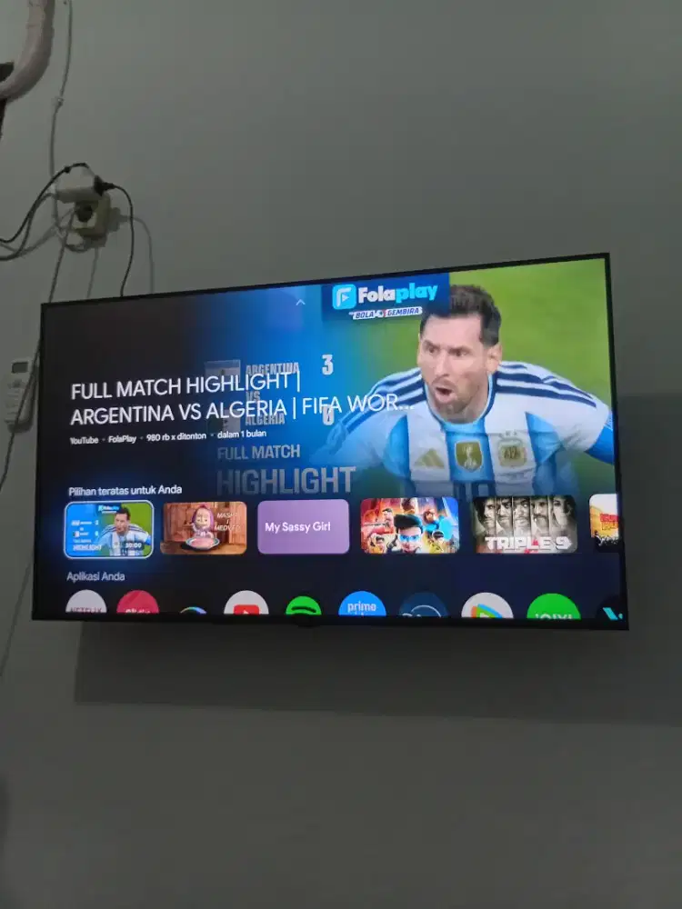 Google TV Aqua 43H6F 4K UHD HDR 120hz Masih Garansi