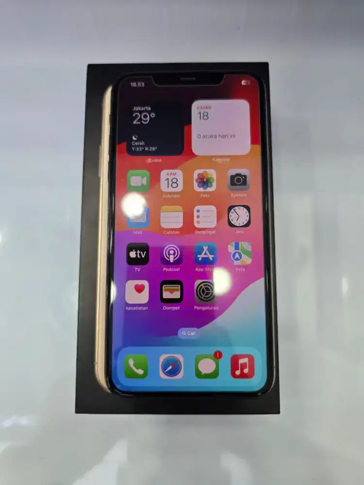 Iphone 11 Pro Max 256Gb Dual sim Gold Ex Garansi Apple -MasterCom