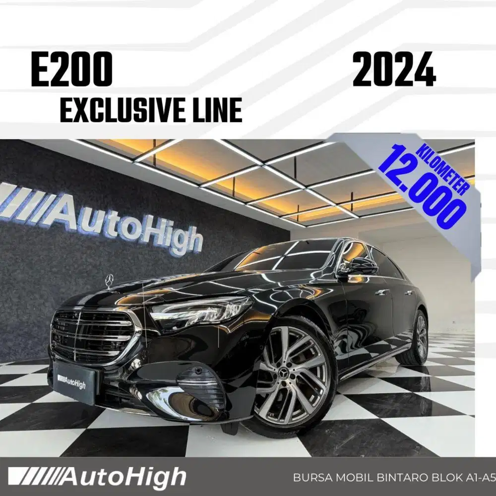DP10% [Km12.000] E200 Exclusive 2024 Black Reg 2025 #AUTOHIGH