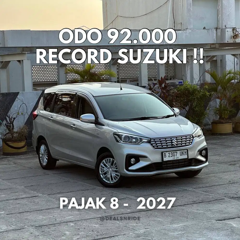 ODO 92.000 RECORD !! PAJAK 8/2026 SUZUKI ERTIGA GX 2018 MULUS