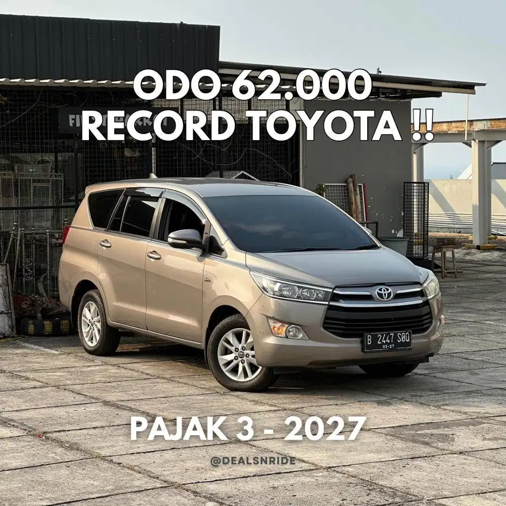 ODO 62.000 SUPER ANTIKK !! PAJAK 3/2027 INNOVA REBORN V BENSIN 2017