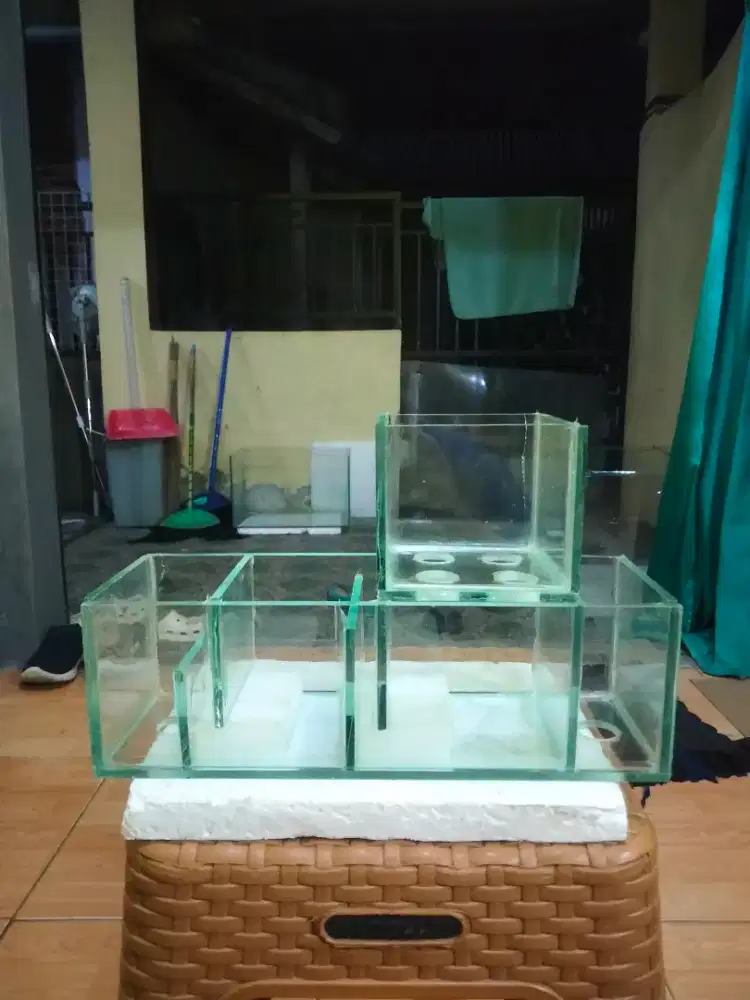 Filter talang kaca 30cm untuk aquarium mini