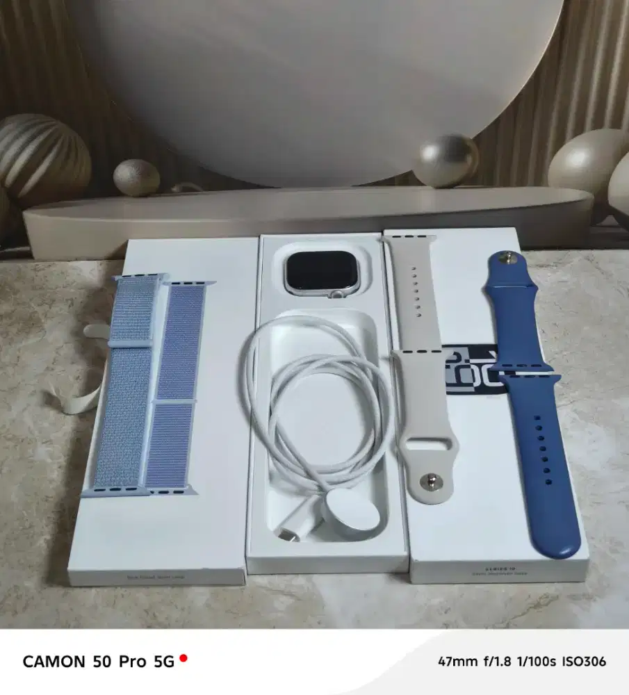 Apple watch series 10 42mm garansi ibox silver