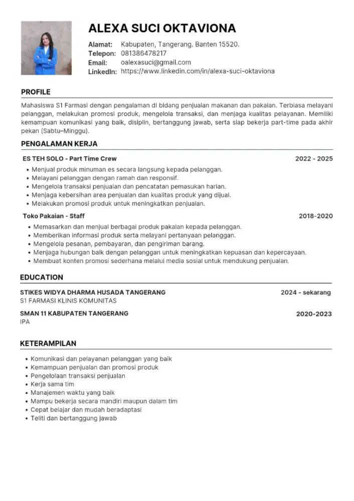 Mencari lowongan part time
