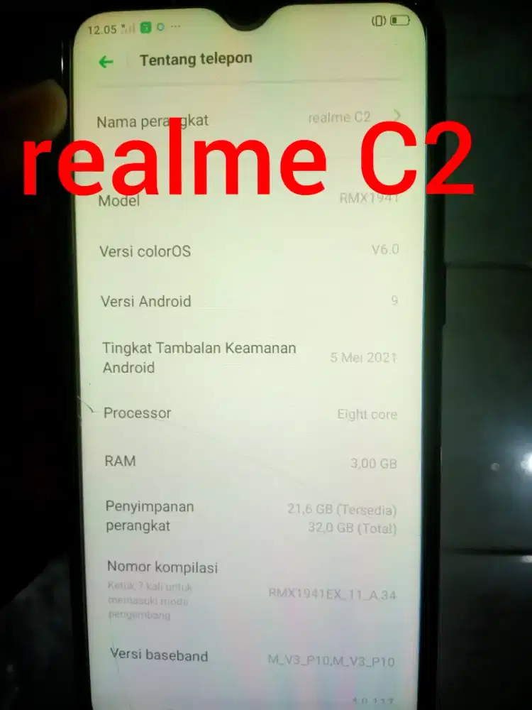 Realme C2 jual butuh ...