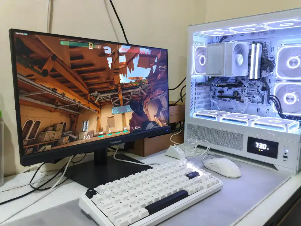 Base PC Gaming Full White Ryzen 5 5500