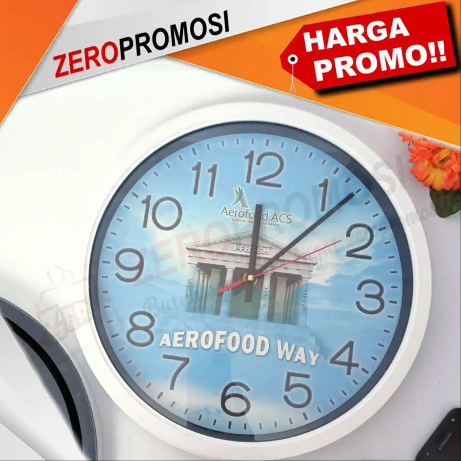Souvenir Kantor Jam Dinding Custom Logo 286H