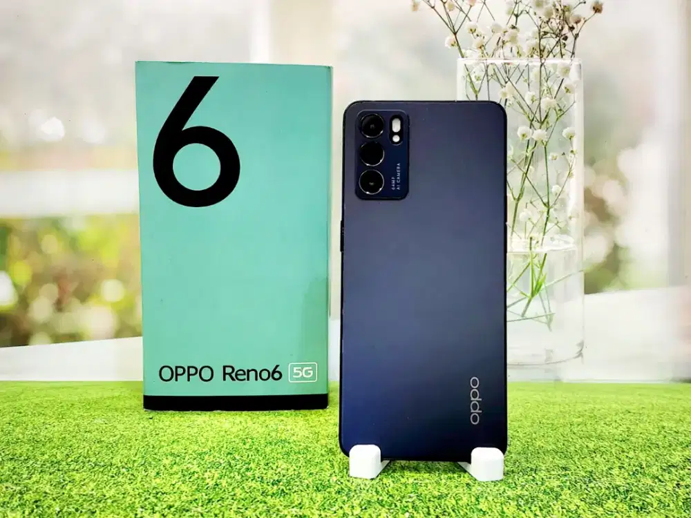 Oppo Reno 6 5G NFC 128GB mulus fullset Resmi