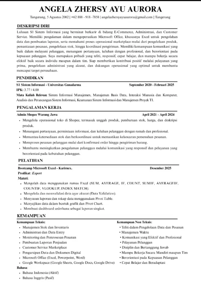 Dibutuhkan Loker Lulusan S1 Freshgraduate 2025