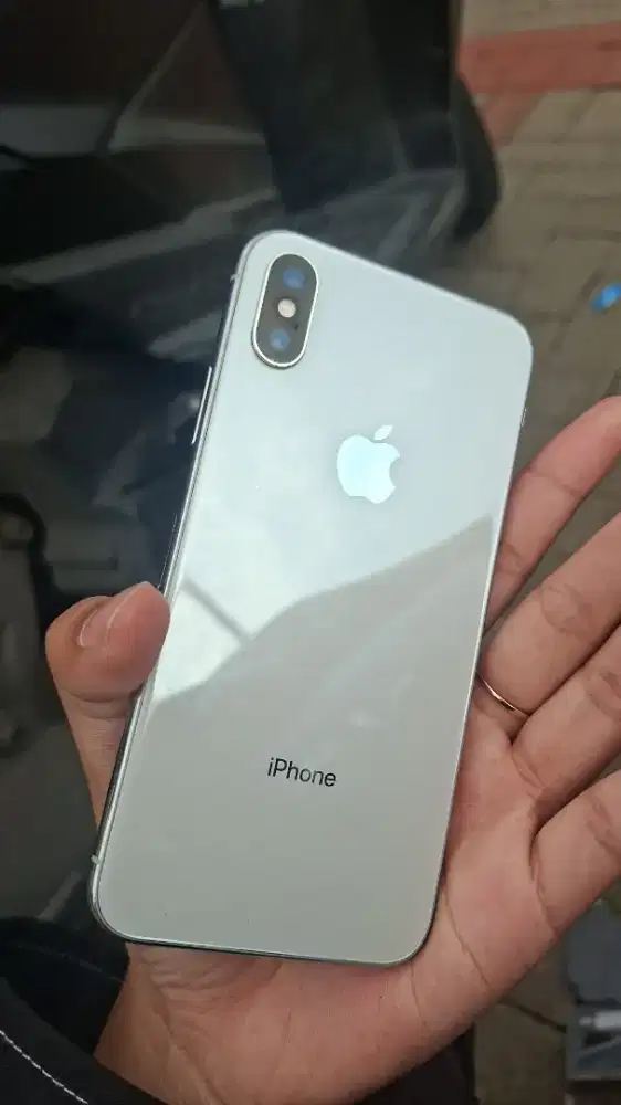 Jual Hp iphone X Silver 8/256