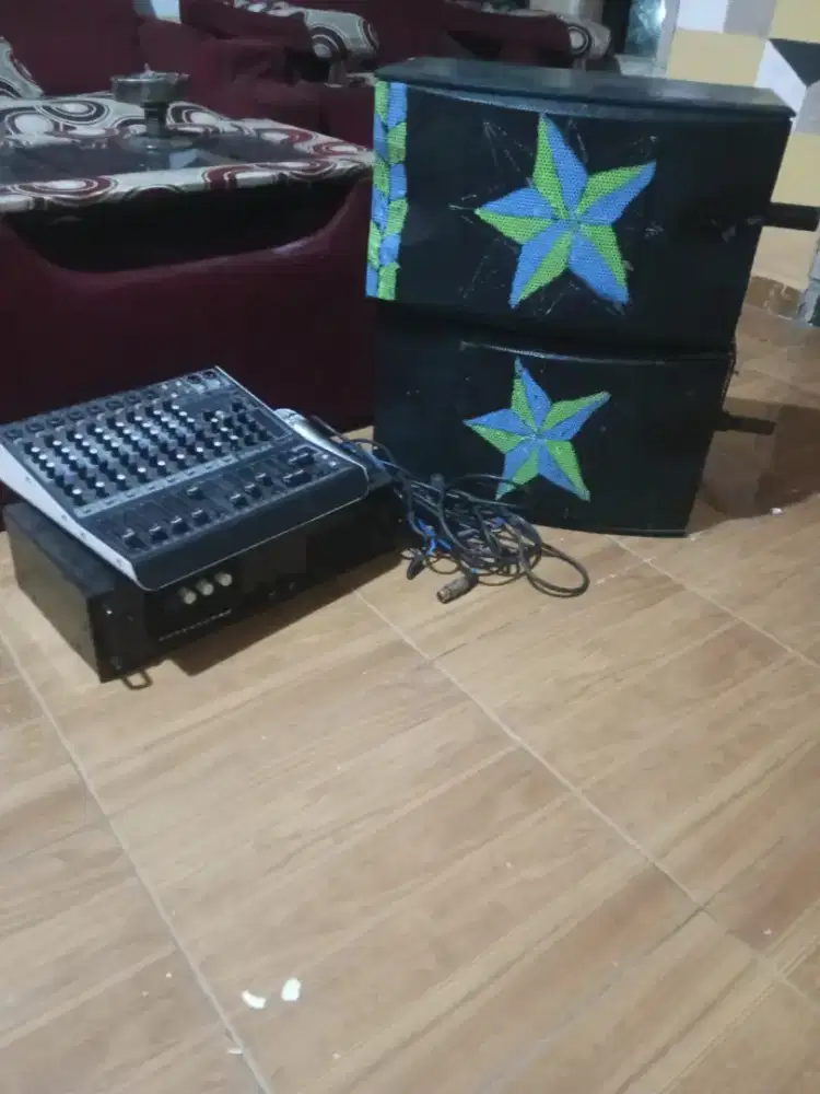 Dijual speaker,power dan mixer