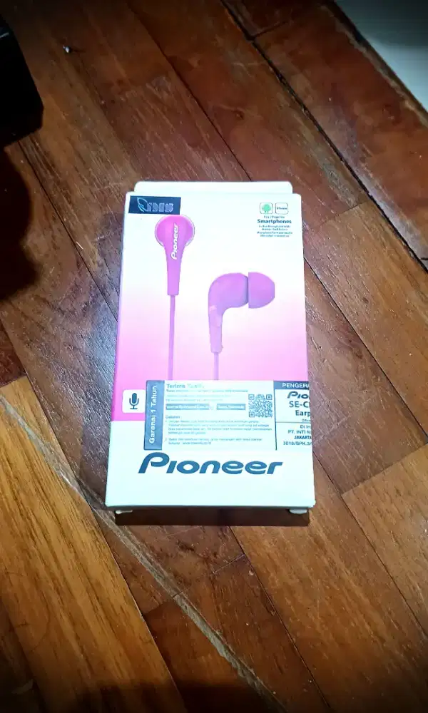 PIONEER SE-CL502T Earphone Kabel Jack 3.5mm Original Pink